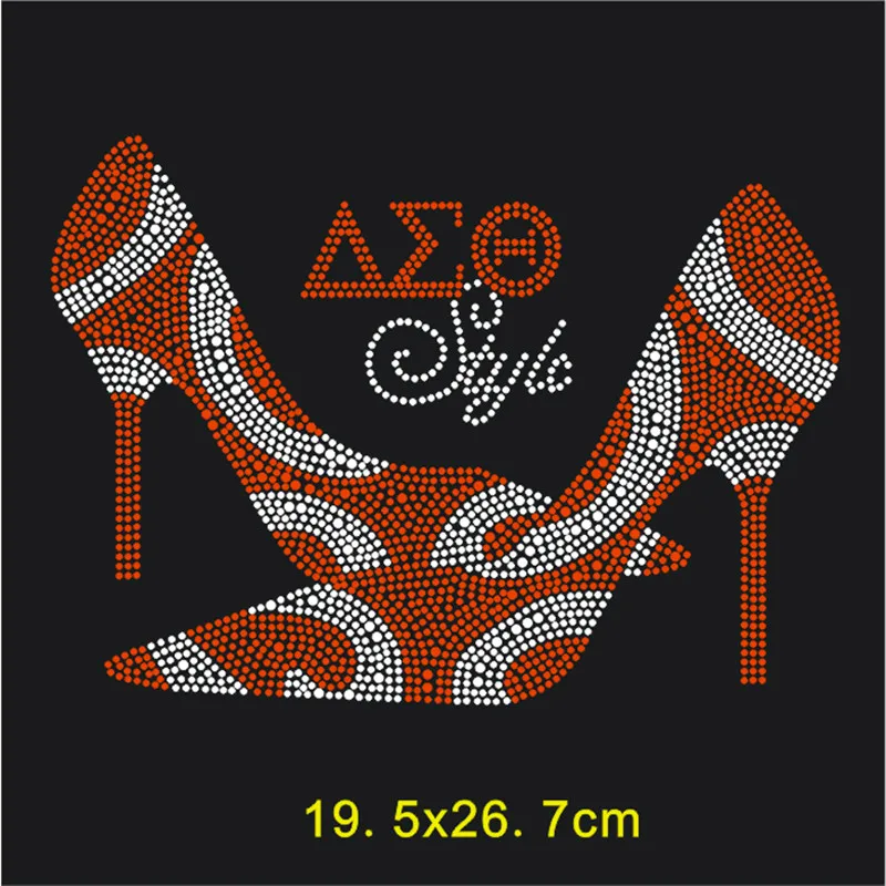 Rhinestone Heat Transfer Designs Motif Rhinestones High Heels Pattern Clothing Stickers Diy T-Shirt Iron On Patches Accessories | Дом и сад