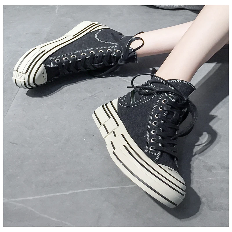 Мужская обувь средней высоты осенне зимняя спортивная gaobang кожаная