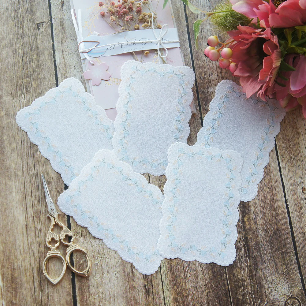 20 шт Большой размер как ткань дизайн Белый Синий Желтый цветок Бумага Креативный