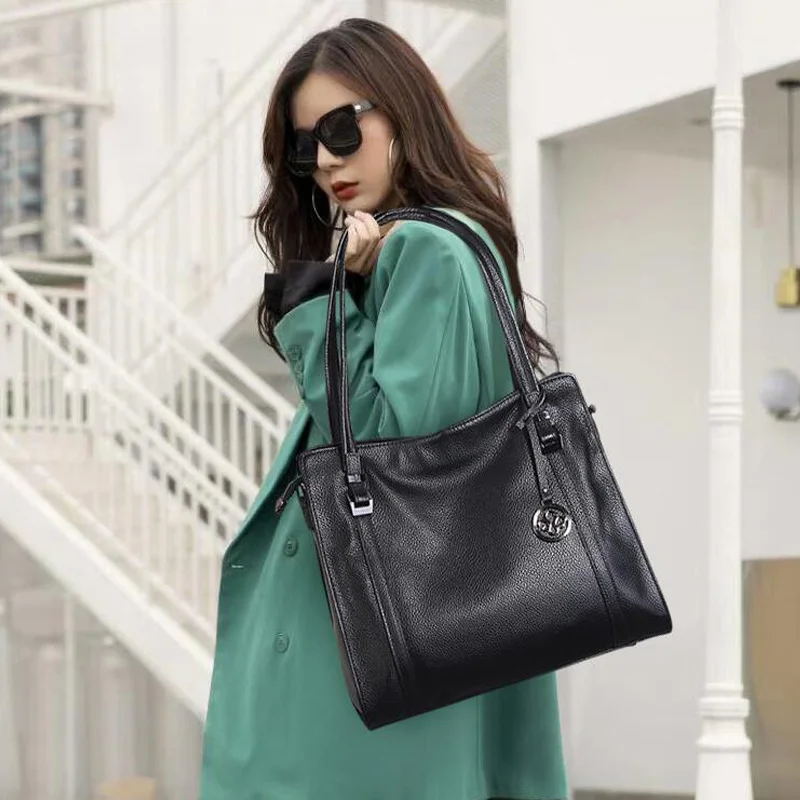 

Сумка на плечо CHSANATO женская из натуральной кожи, саквояж кросс-боди, Роскошный дизайнерский большой тоут