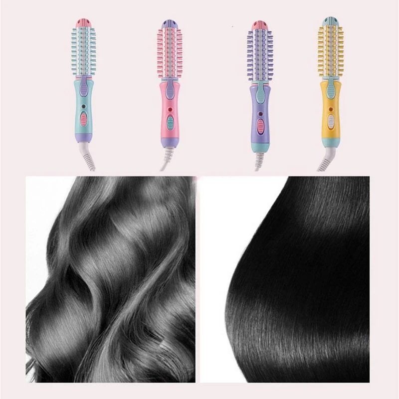 

Electric Hair Styler Curler Curling Irons Dryers Travel Hair Straightener Ceramic Ionic Hair Curler Hot Brush Eu Plug