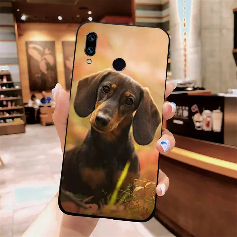 

Dachshund pet dog Cute animal Phone Case For Xiaomi Redmi note 7 8 9 t k30 max3 9 s 10 pro lite