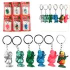 6 стилей; 5 см Крыса Фин, брелки для ключей, сумасшедшие Мышь Ratfink Подвески ПВХ фигурка игрушки куклы для подарка