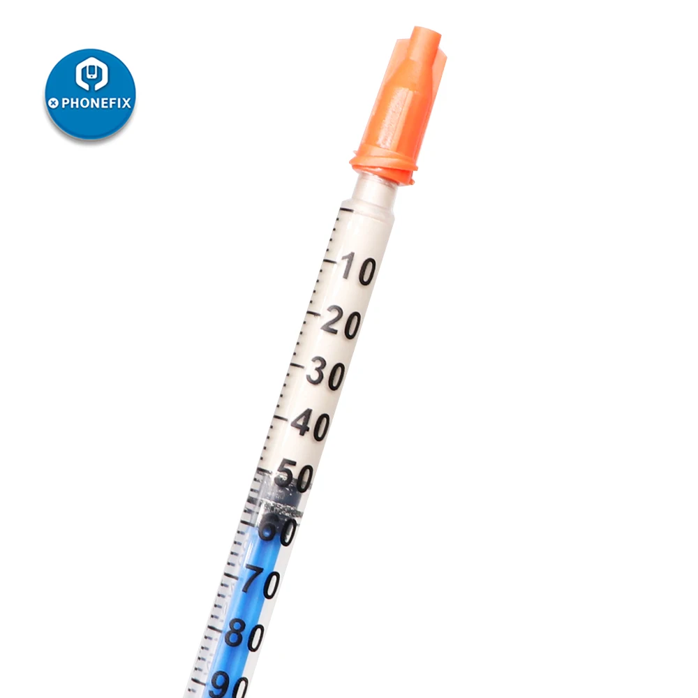 Adhesivo plateado de 0,1 ML, 0,3 ML, 0,5 ML, pasta eléctrica conductora de plata, resina conductora de pintura para reparación de placa PCB