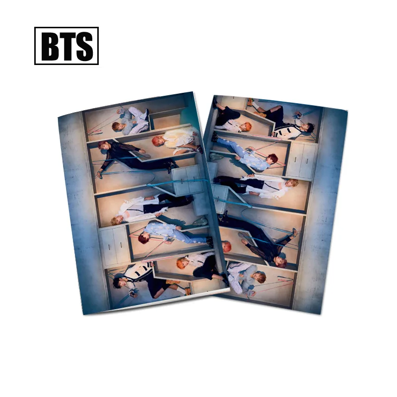 K pop Bangtan boys kawaii альбом карта персонажа ломо карты kpop фотокниги бродячие дети kpop - Цвет: notebook01