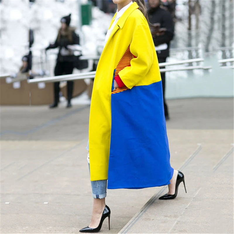 пальто женское Длинное шерстяное 2019 осенне зимняя длинная куртка для женщин