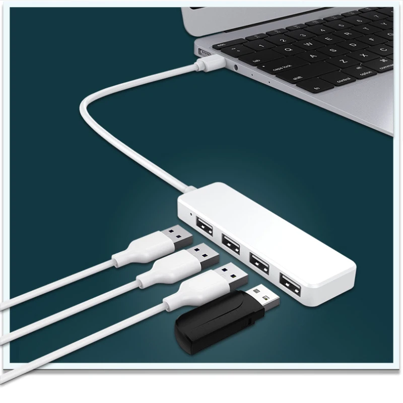 2021 4-портовый Ультратонкий концентратор данных USB 2 0 для Macbook M-ac Pro/mini iMac Surface Pro XPS