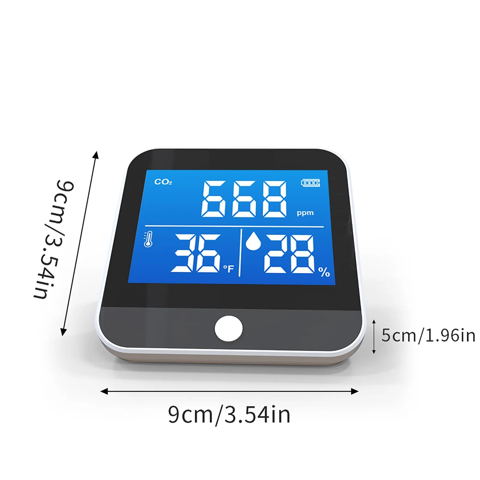 

3 In 1 Carbon Dioxide Detector Temperature Humidity Portable Co2 Meter Digital Temperature Humidity Air Quality Tester