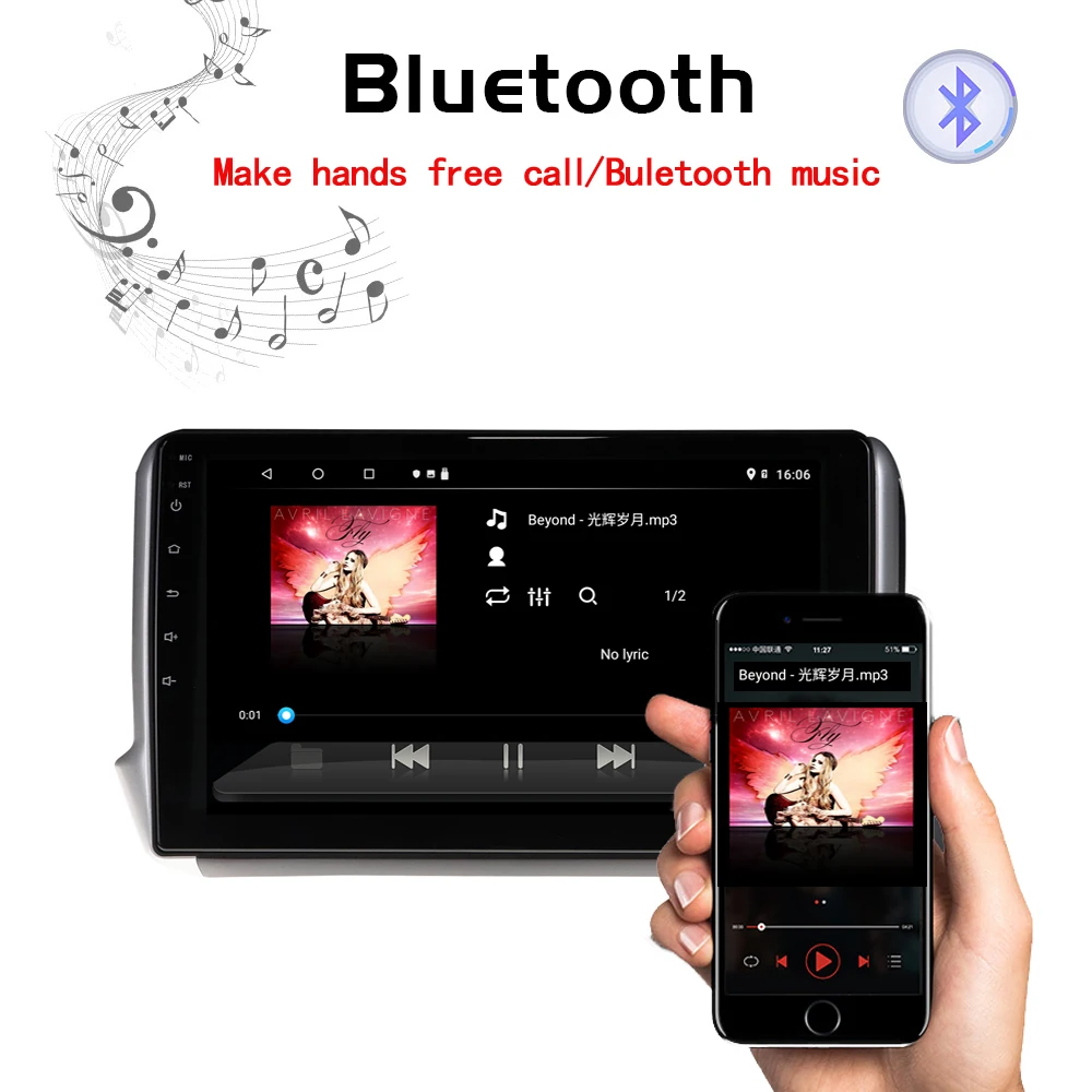 

4G 64G Car Android Radio Stereo GPS Navigation Player For Peugeot 2008 208 Series 2011-2019 Auto Bluetooth No 2 Din DVD HeadUnit