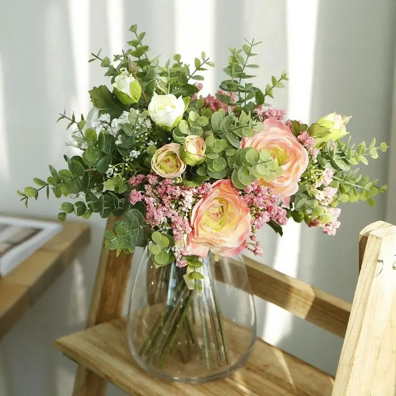 

1 Bundle Artificial Flowers Pink Gypsophila Fake Flowers DIY Home Garden Party Wedding Decoration Festival Supplies