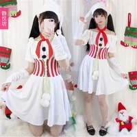christmas santa claus costume outfit cosplay xmas stage performance dance party velvet fancy dress with hat belt sleeve cover