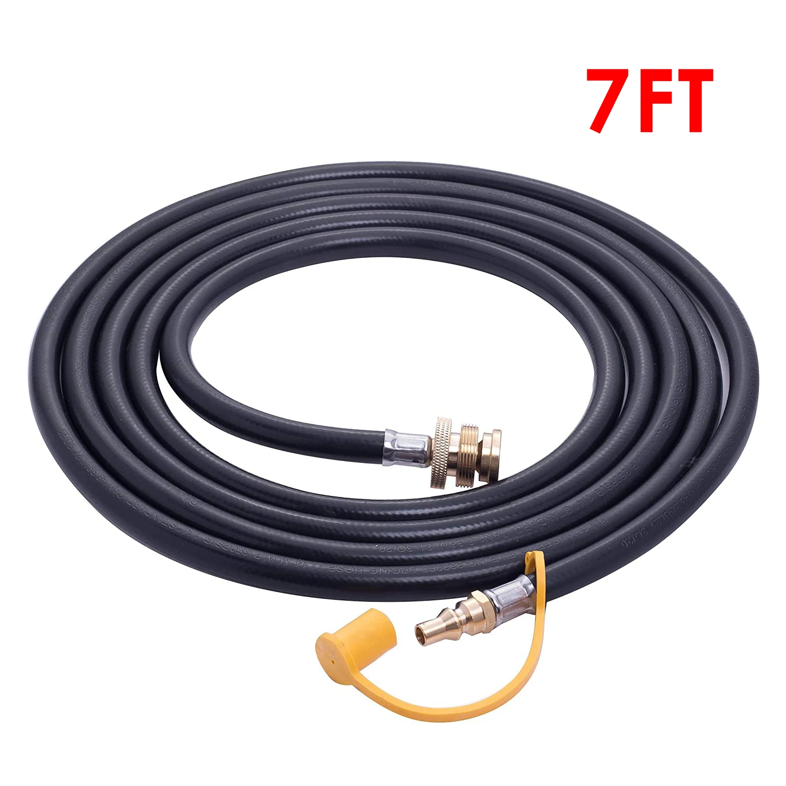 

7FT 1/4'' Quick Connect RV Propane Adapter Hose for 1LB Bulk Portable Appliance to RV 1/4'' Female Quick Disconnect