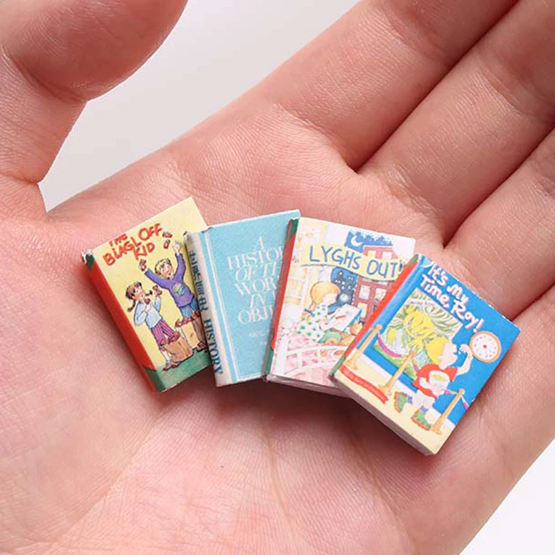 

Детская Подарочная игрушка A03-X228, миниатюрная мебель для кукольного домика 1/6 1/12, мини-книга 2 шт./компл.