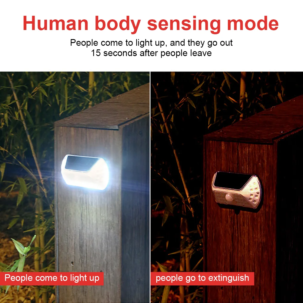 

Уличный настенный светильник, экологичный прочный датчик движения, солнечный садовый светильник, индукционный светильник