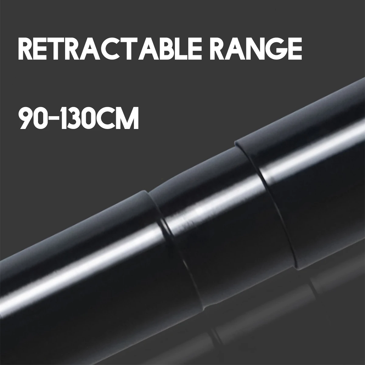 

90-130cm Extendable Corner Shower Curtain Rod Pole Stainless Steel Rail Rod Bar High Quality Bath Door Hardware Heavy Loaded