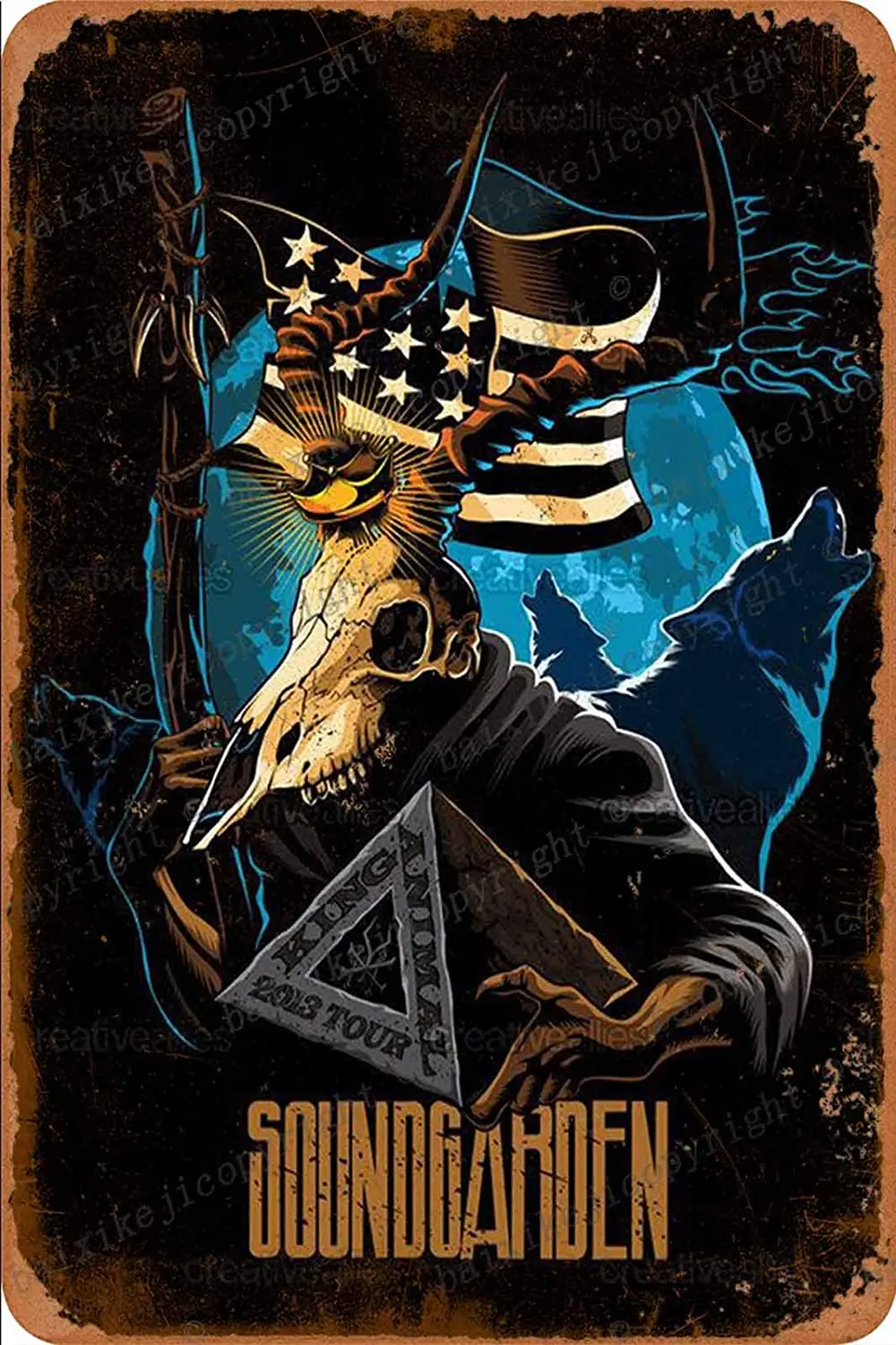 

Soundgarden Tin Sign Vintage Metal Sign Poster Home Wall Decor Cafe Bar Pub Club Gift