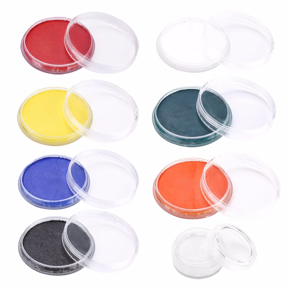 7 цветов жемчужный металлический пигмент для лица краска тела на водной основе