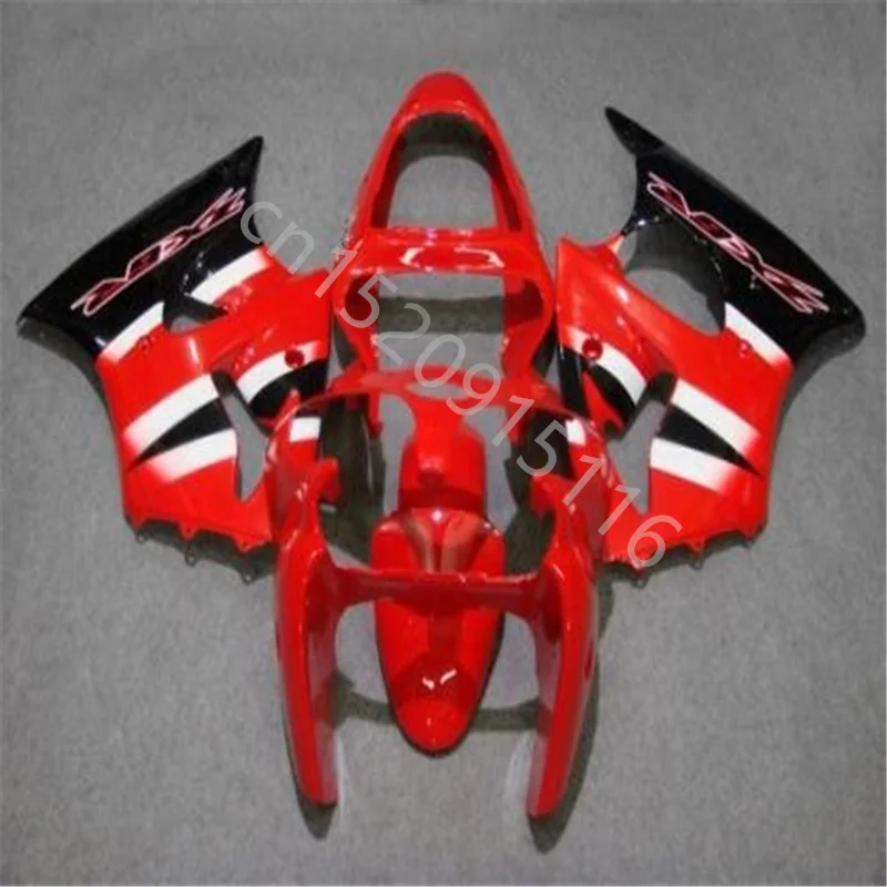 

ABS Injection fairing kits for KAWASAKI Ninja 2000-2002 ZX6R motorcycle fairings kit ZX 6R 00 01 02 red white black bodyworks