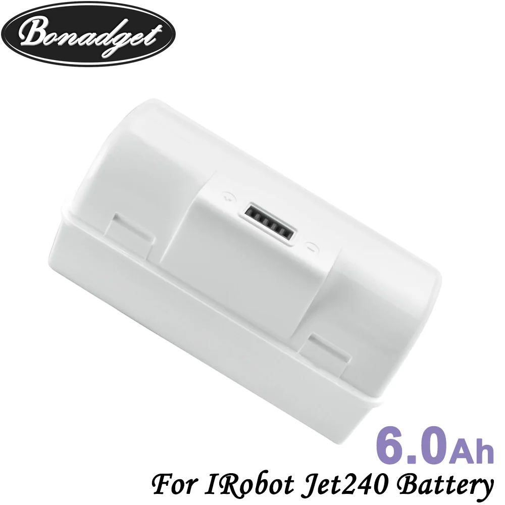 Bonadget 3 6 V 6000 мАч литий ионная Расширенная Jet240 Jet 240 Батарея Li Ion для IRobot 241 заряжаемый