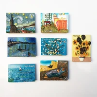 qiqipp netherlands post impressionist painters three dimensional painted tourist souvenir crafts magnet refrigerator magnet