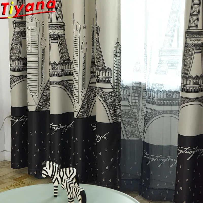 Европа и Америка телефон в Париже Железная Ткань для гостиной Φ WP288 # WS|Занавески| |
