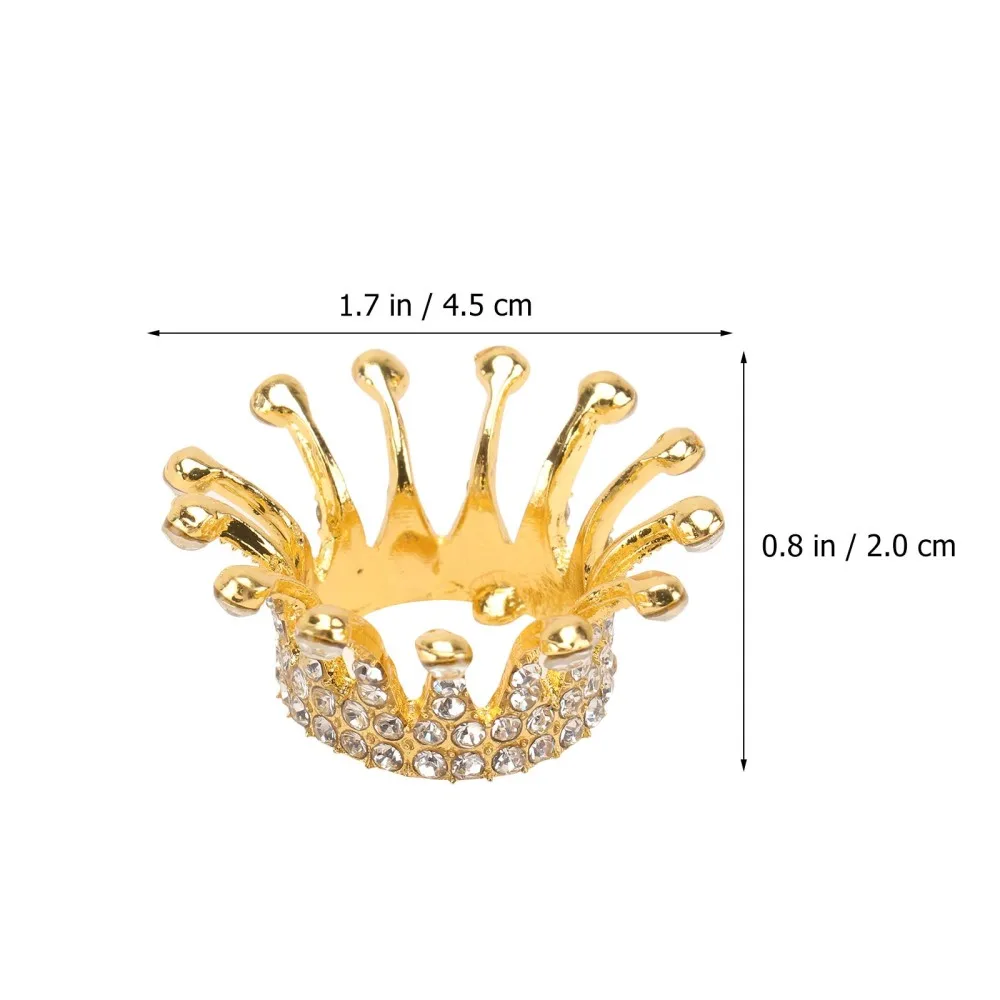 

5PCS Nail Art Pen Rack Retro Crown Colored Drawing Brush Holder Nail Art Tool