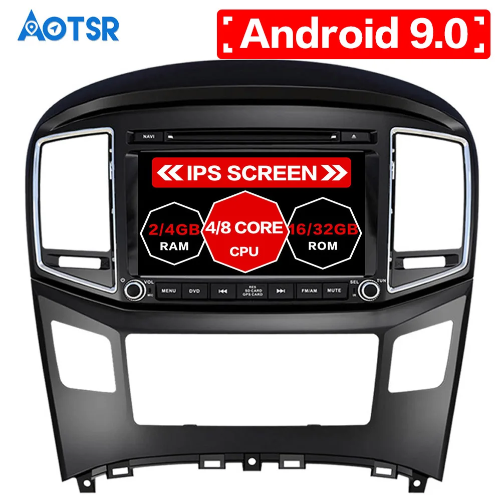 

Aotsr Android 9.0 GPS navigation Car DVD Player For Hyundai H1 Grand 2016-2018 car multimedia system car head unit radio player