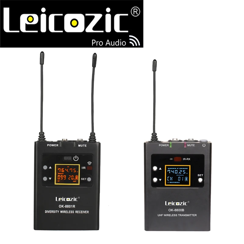 Leicozic в ухо монитор система мониторинга сцены системы и синхронного перевода uhf/pll
