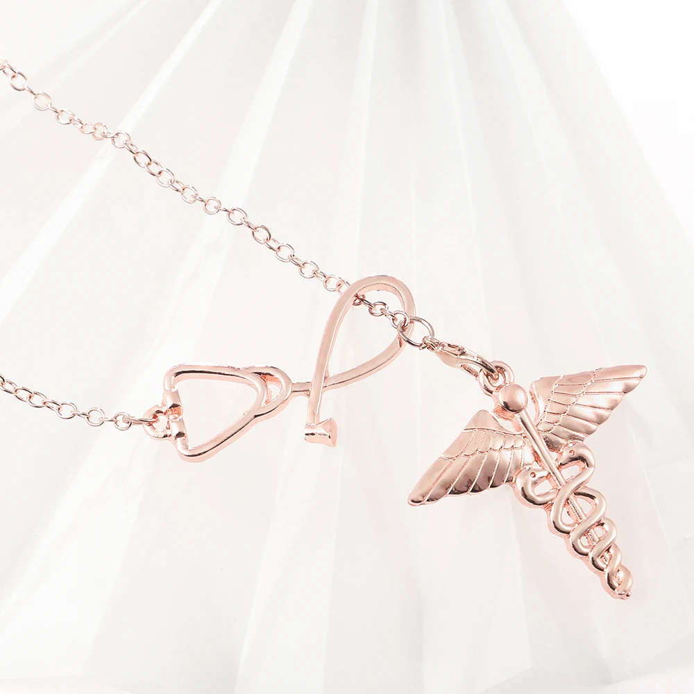 Оптовая продажа 15 шт. ожерелья с подвесками в виде крыльев Ангела цепочка из