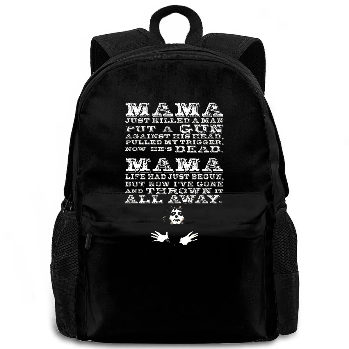 

Новинка, черный стиль, богемный стиль, Rhapsody, рок-песня, Lyric, мужской спортивный бренд Harajuku, женский и мужской рюкзак для ноутбука