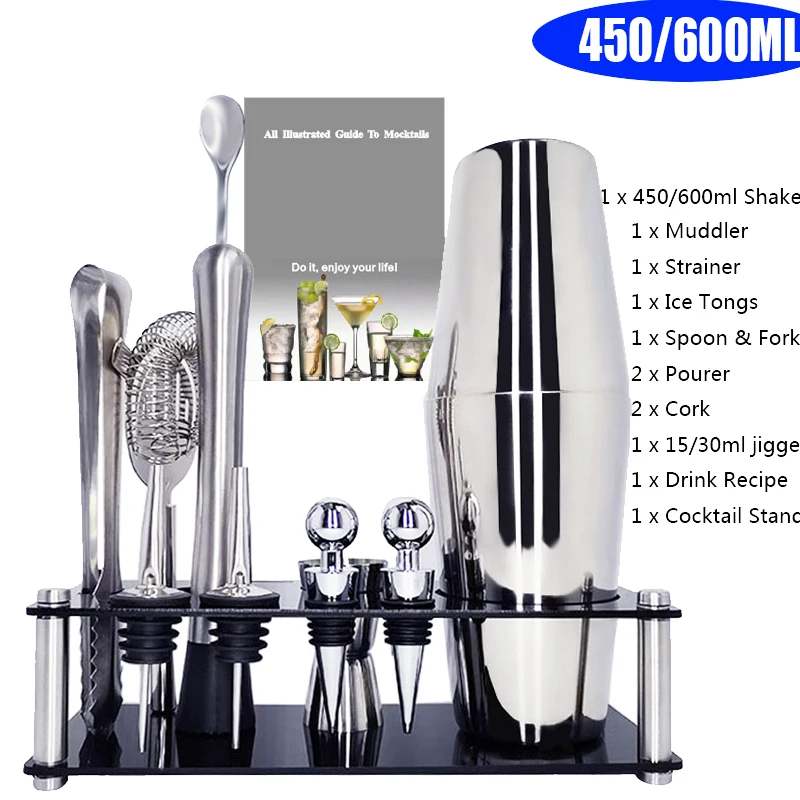 Набор коктейльных шейкеров 12 шт./компл. набор бармена шейкеры из нержавеющей