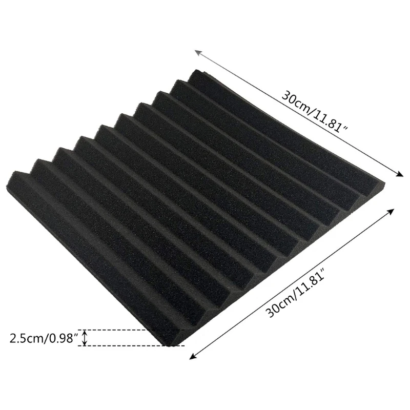 

6 Pack 30x30x2.5cm Acoustic Foam Sound Treatment Acoustic Panels Foam
