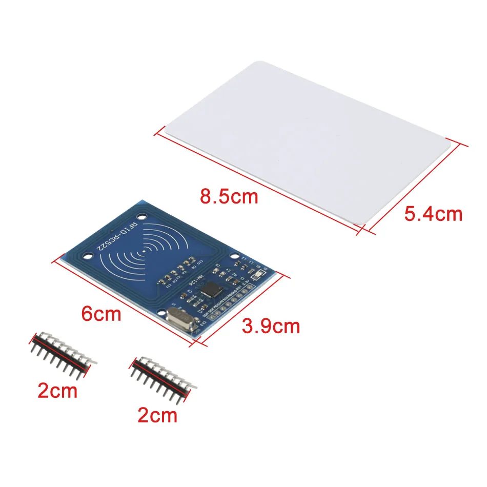 Модуль RFID для arduino Kit RC522 13 56 МГц/125 кГц с картами IC чтения и записи SPI по в комплекте |