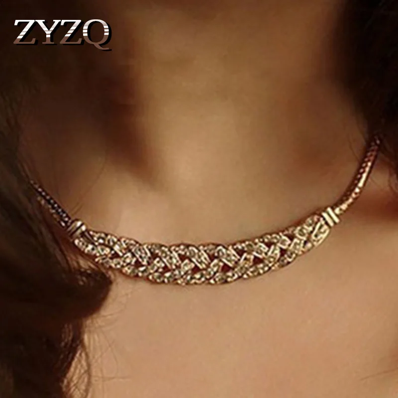 ZYZQ короткое Стильное ожерелье чокер для женщин изысканный дизайн в форме пшеницы