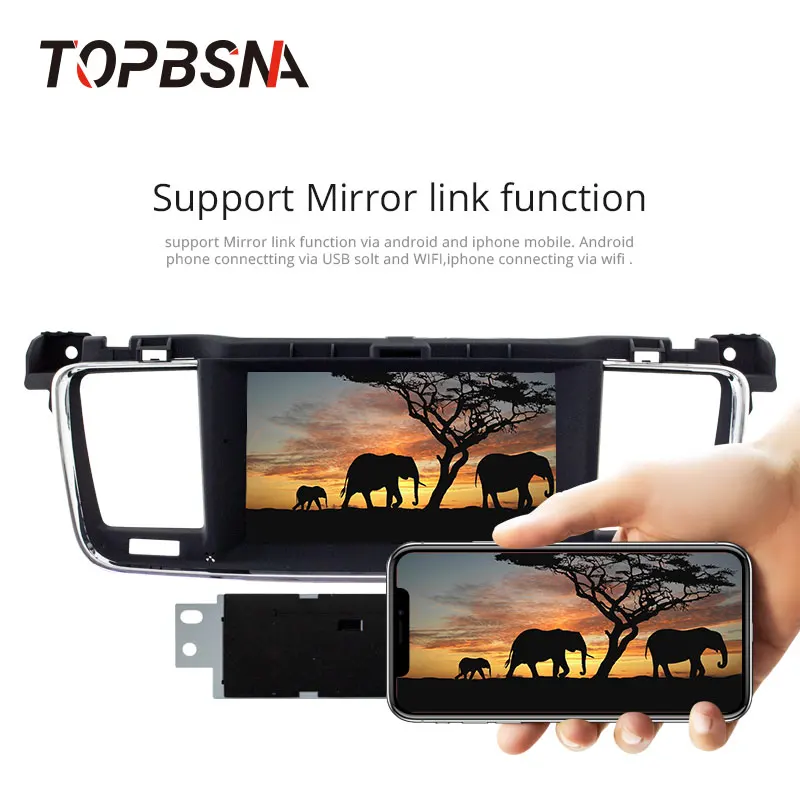 Автомобильный DVD-плеер TOPBSNA мультимедийная стерео-система на Android 10 с GPS Wi-Fi DSP для