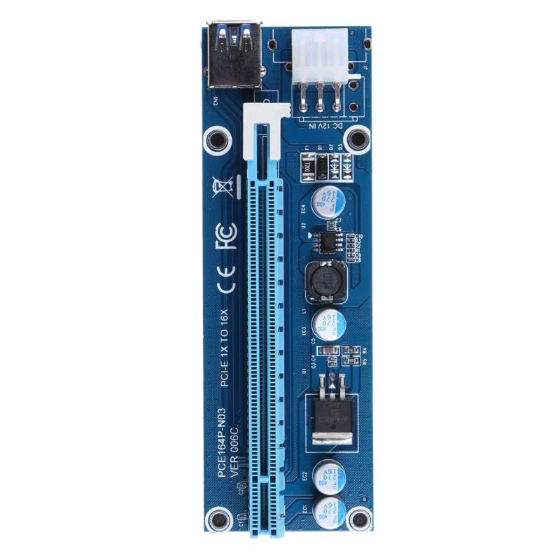 Pcie 3 0 Mini 40 см PCI E 16 контактная Райзер карта Express 1x до 16x расширитель адаптер с SATA