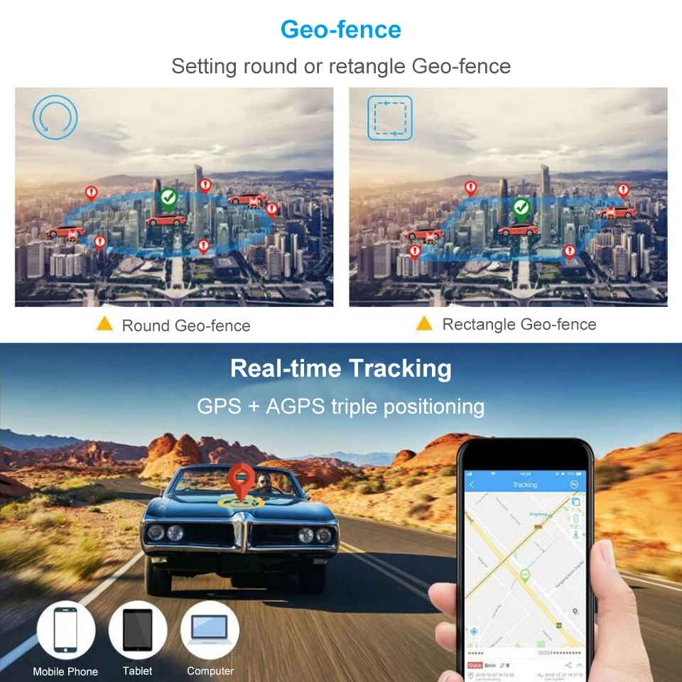 $59.99 Concox AT4 Magnetic GPS Tracker Anti-Theft GSM Waterproof IP65 Asset Locator with 10000mAh Real-Time Tracking APP for Google Map