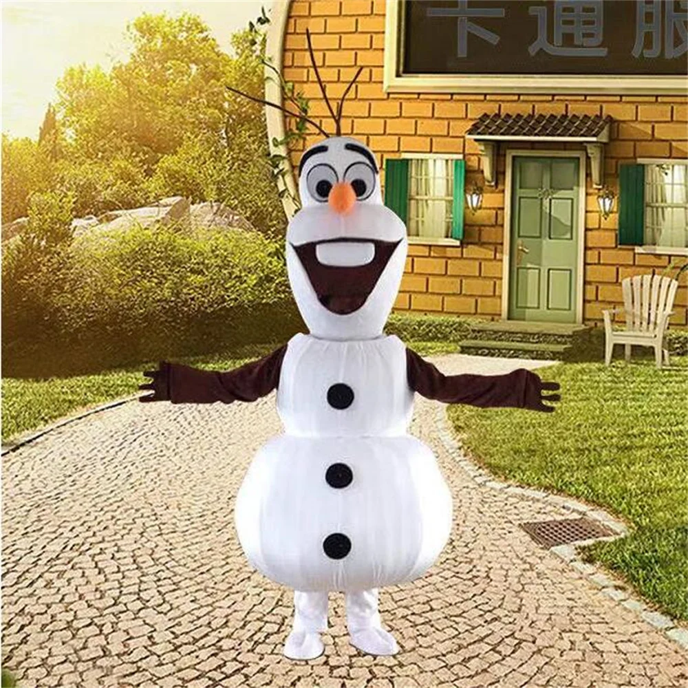 Маскарадные костюмы Disney с изображением снеговика Олафа большие талисманы для
