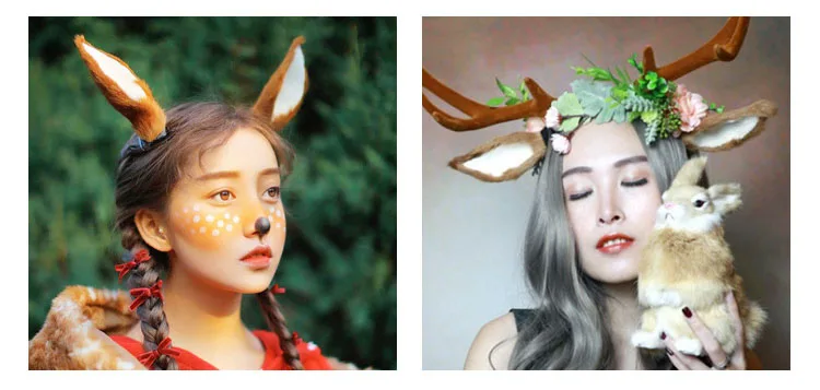 Пара имитация оленьих ушей реквизит для свадебной фотосъемки Декорации