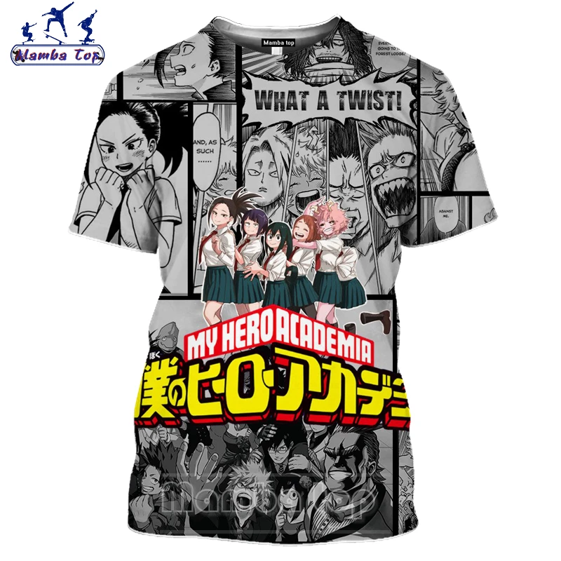 Футболка Mamba Top Boom Girl Jiro Kyoka для кемпинга Мужская футболка с 3D принтом комиксов