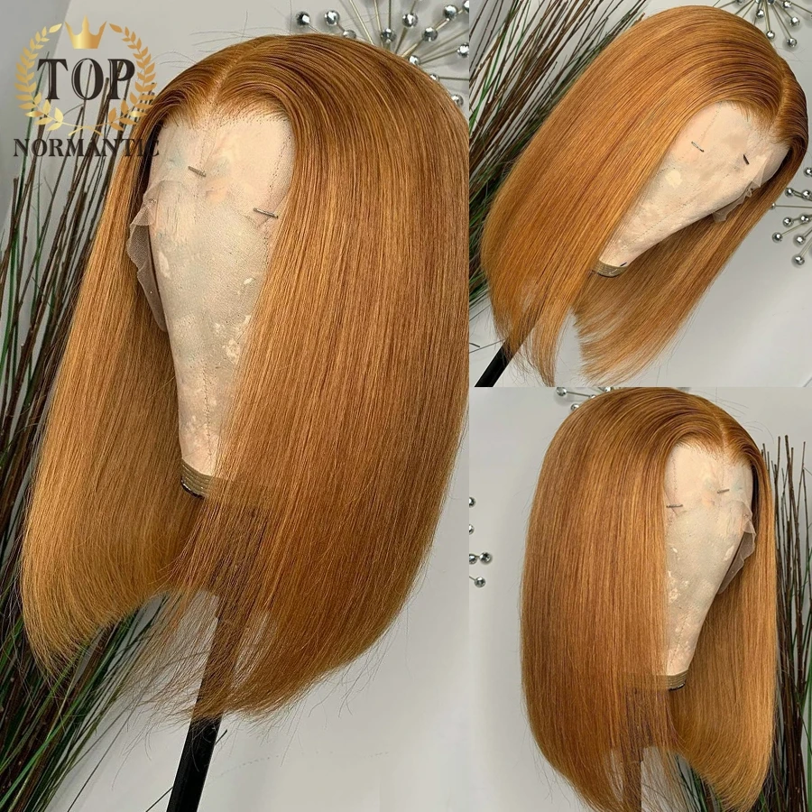 

Topnormantic T часть кружева бразильские Remy человеческие волосы парики коричневого цвета шелковистый прямой боб парик с детскими волосами