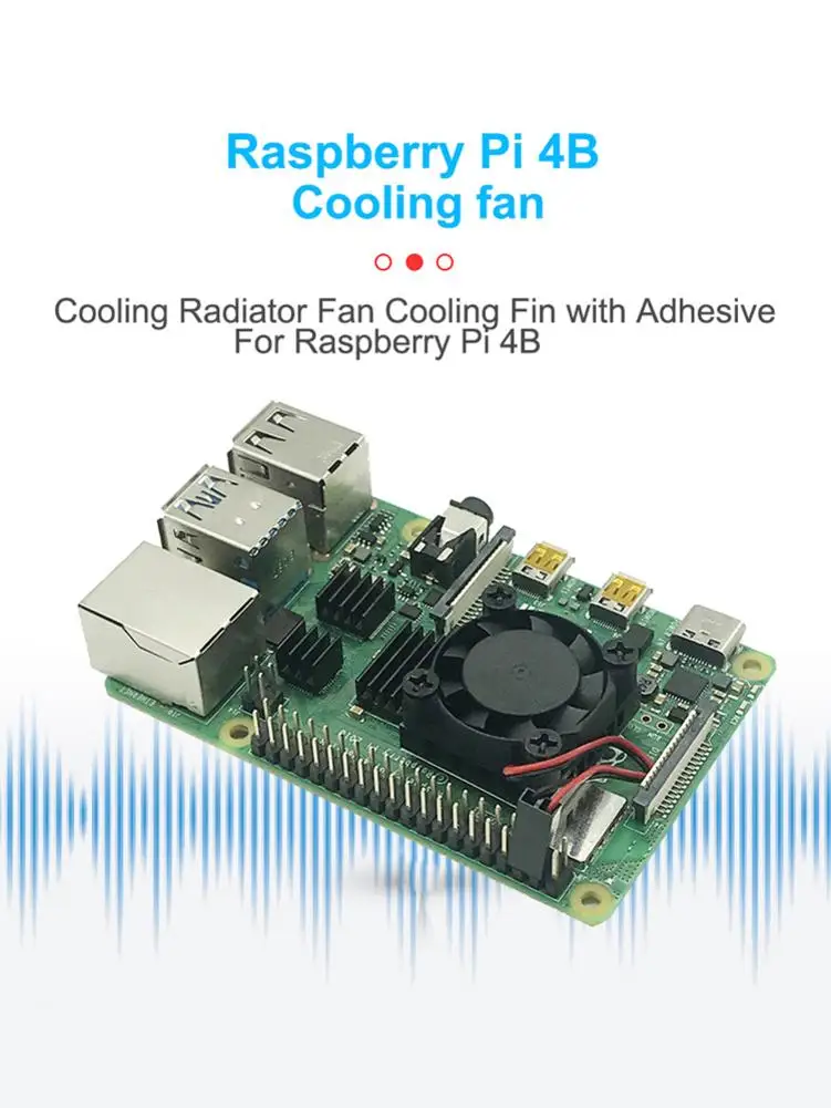 Кулер для Raspberry Pi 4B с клейкой линией DuPont 2P|Компьютерные кабели и разъемы| |