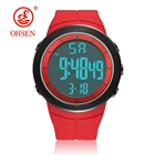 Цифровые светодиодные мужские спортивные часы, модные красные часы для дайвинга, электронные военные мужские наручные часы с будильником, секундомером, Relogio Masculino