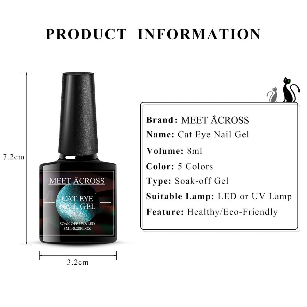 Флюоресцентный Гель-лак для ногтей 8 мл | Красота и здоровье