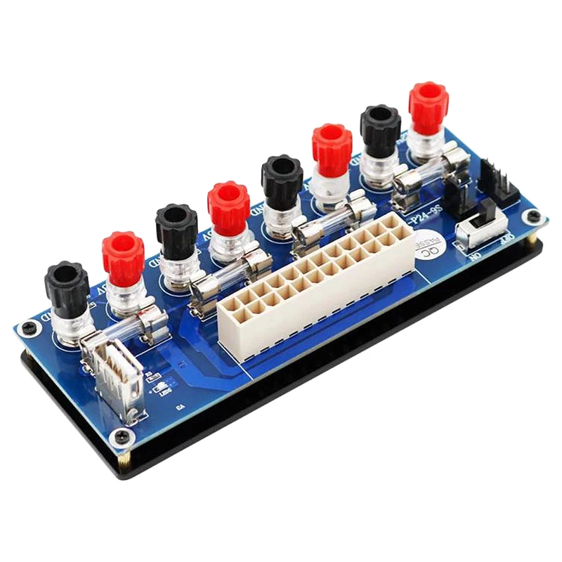 

Electric Circuit 20/24Pins Atx Benchtop Computer Power Supply 24 Pin Atx Breakout Board Module Dc Plug Connector With Usb 5V Por