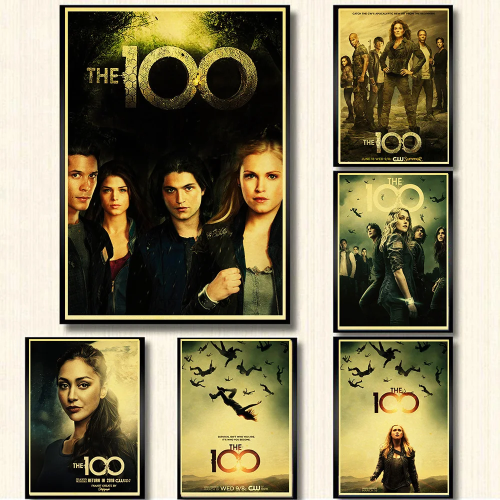 

TV Series The 100 Wall Decor Canvas Print Wall Art Canvas Painting Retro/Vintage Poster Wall Decor Pictures Home Bar Cafe Decor