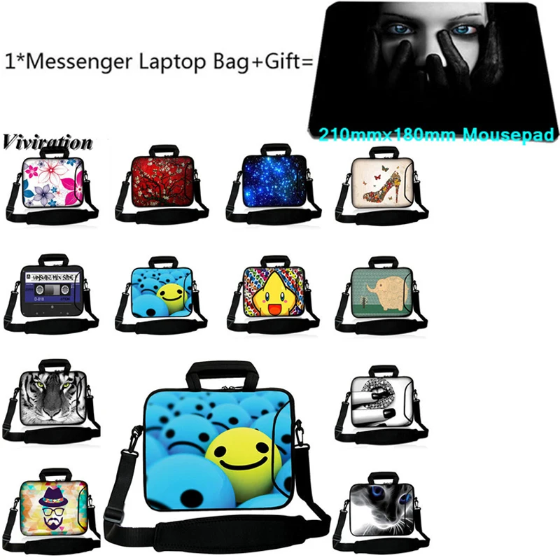 Сумка мессенджер для ноутбука 17 10 + коврик мыши 21x18 Macbook Air Lenovo Yoga 530 Acer CHUWI LapBook Plus 13 3