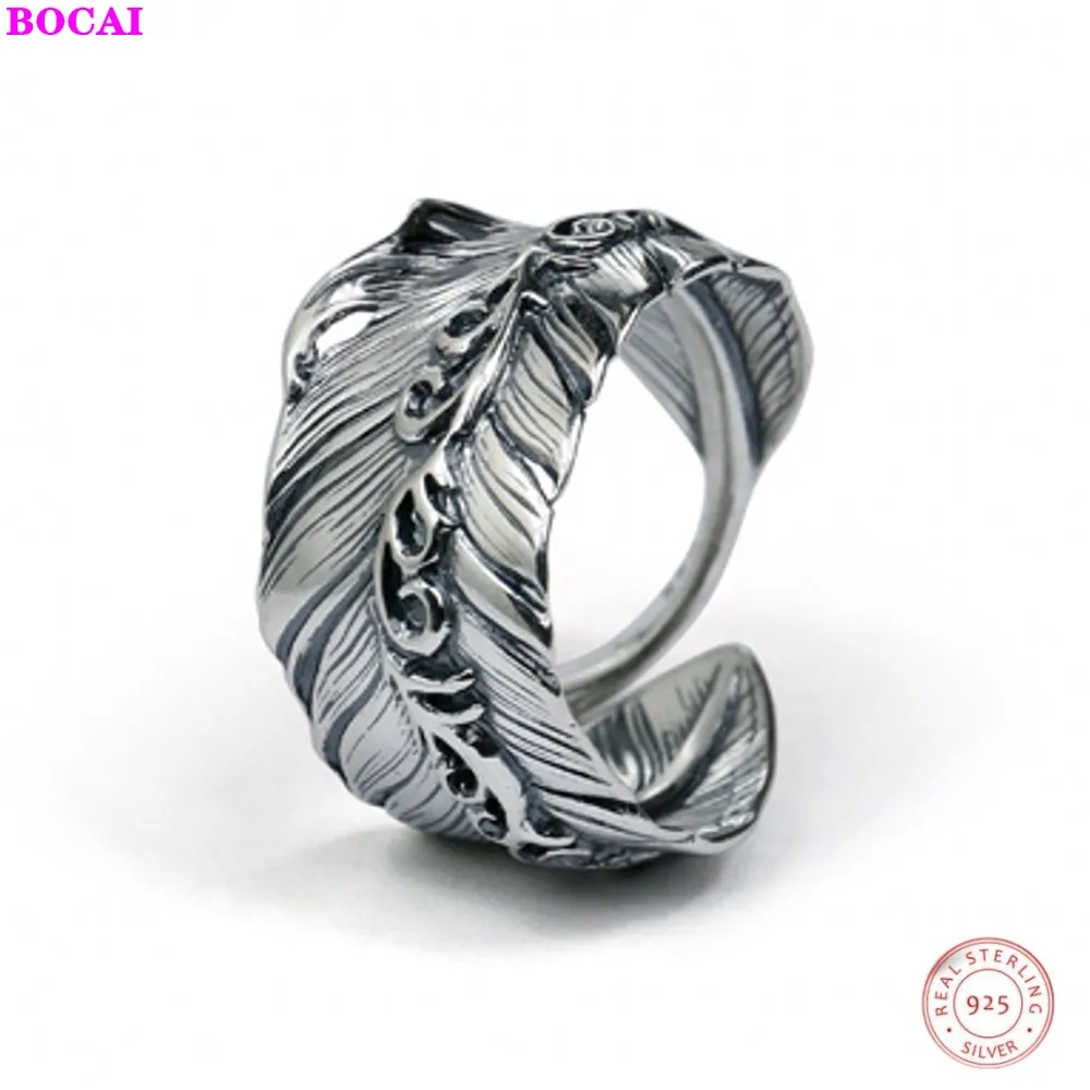BOCAI s925 Серебряные кольца для мужчин и женщин 2020 новые модные ювелирные изделия