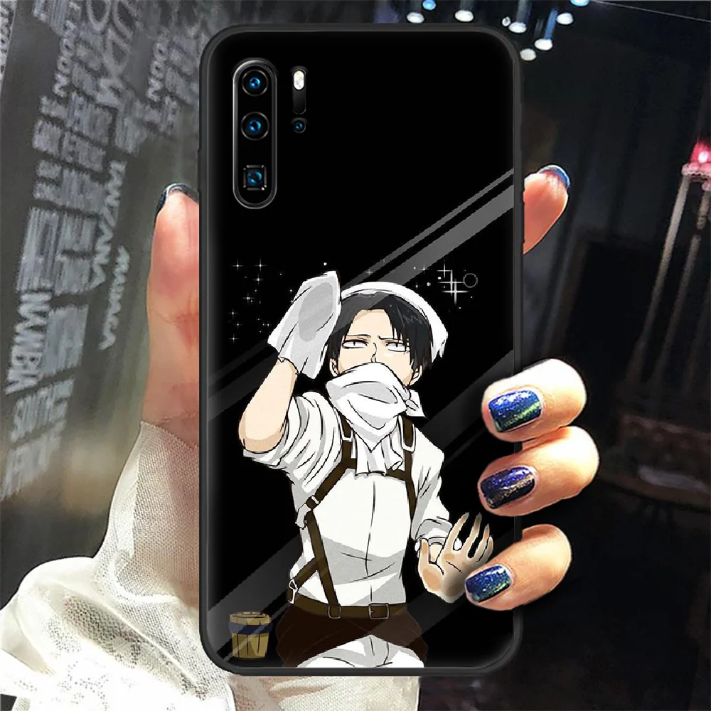 

Attack on Titan anime Phone Case Cover Hull For Huawei P8 P9 P10 P20 P30 P40 Lite Pro Plus smart Z 2019 black shell tpu coque