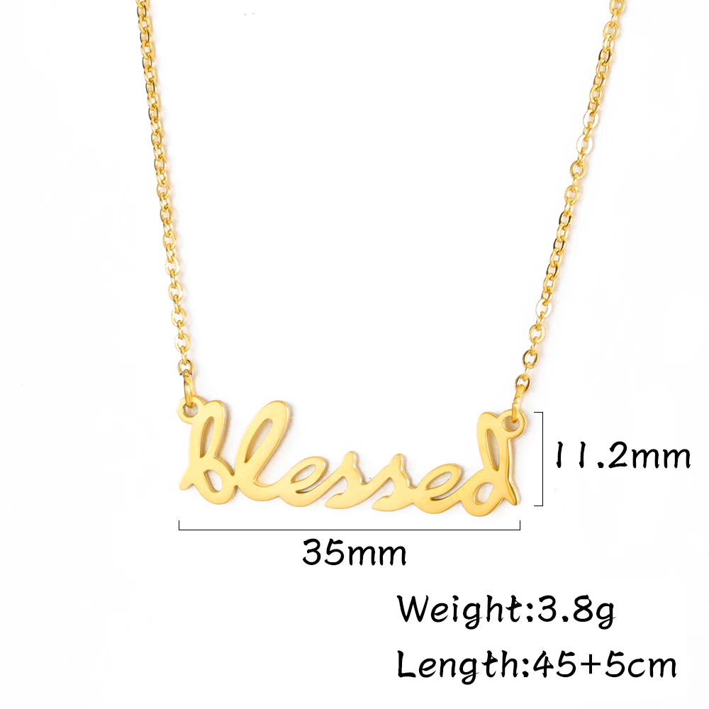 

Lemegeton Personalized Name Necklace Stainless Steel Choker Custom Necklaces Pendant Charm Women Jewelry